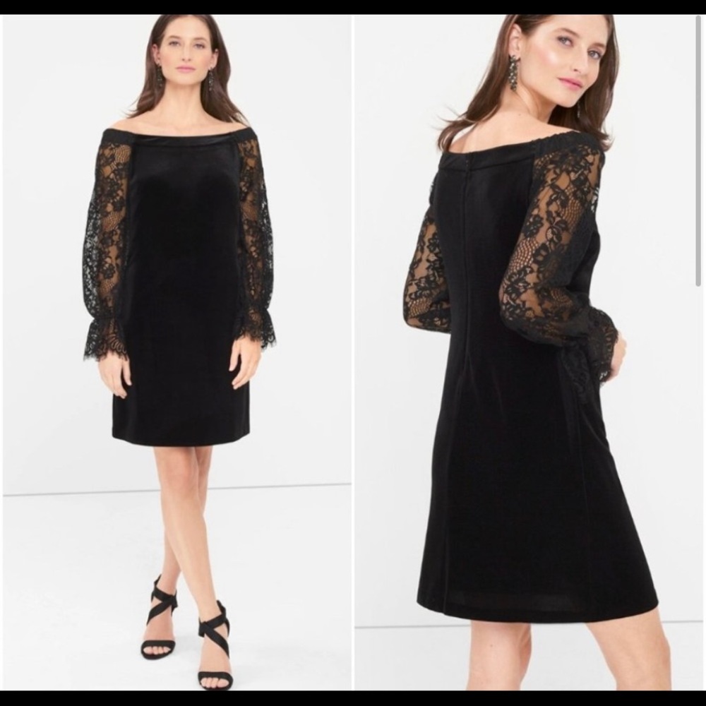 White House black market off the shoulder dress